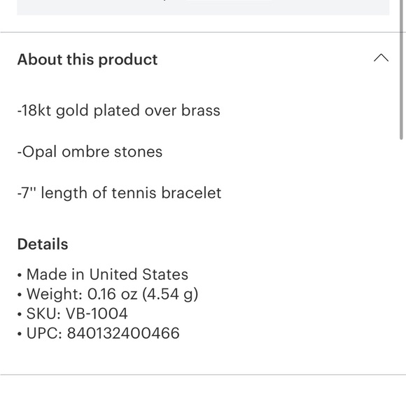 La Kaiser Opal ombré tennis bracelet - Picture 5 of 5